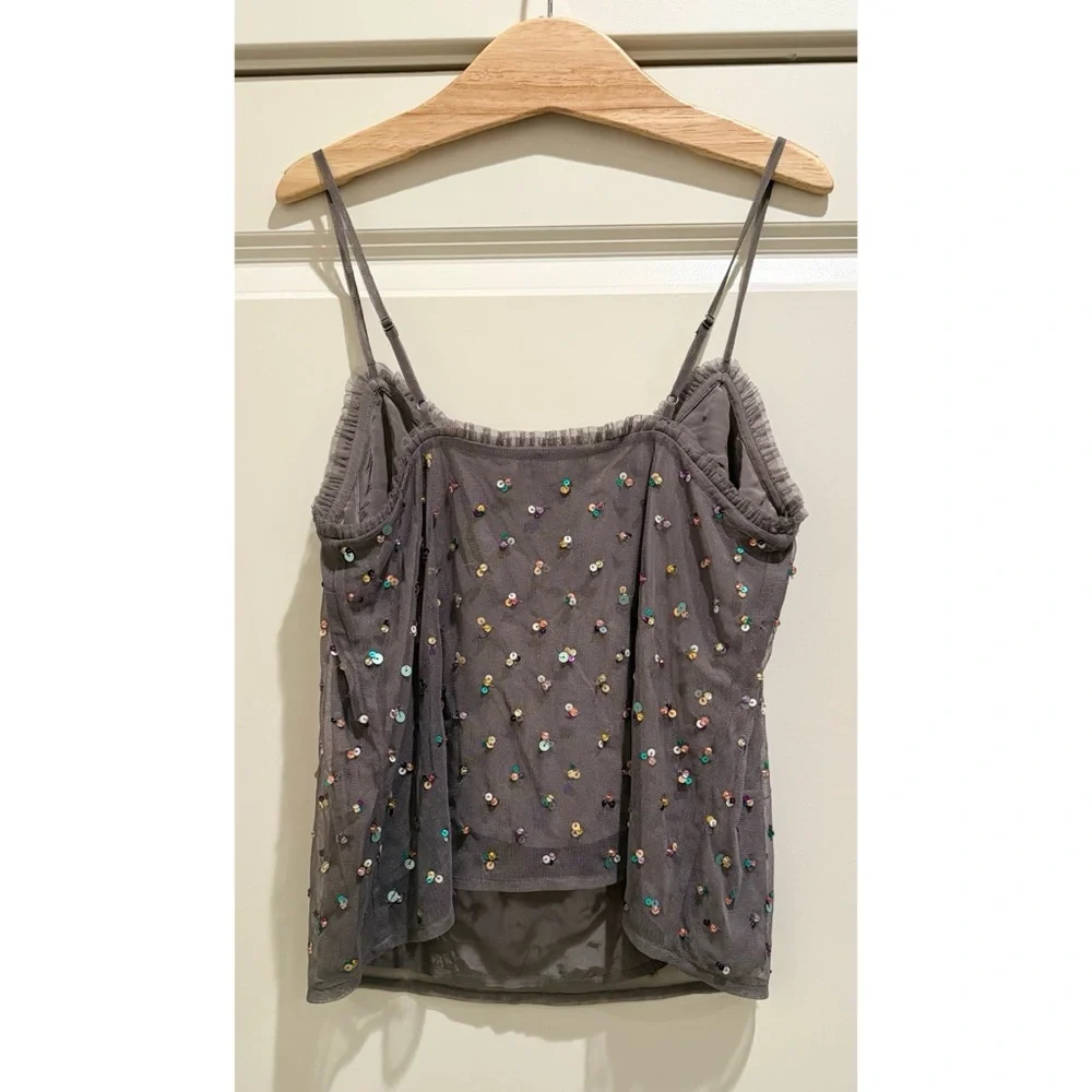 J. Crew Collection Ruffle-trim Camisole with Embellishments - Picture 6 of 9
